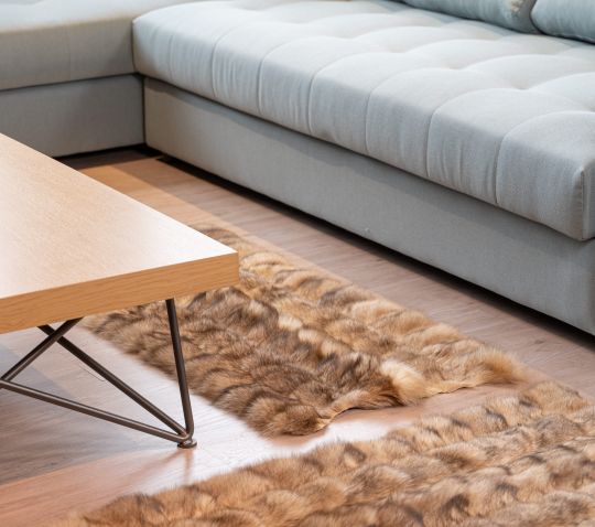 Real Sheepskin Fur Throw Blanket