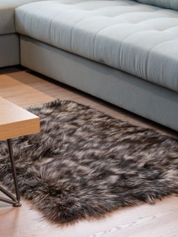 Real Sheepskin Fur Throw Blanket