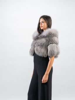 Brown White Sheepskin Vest/Unique