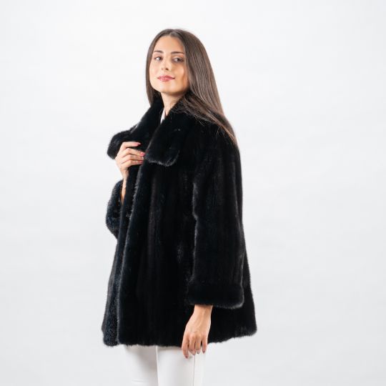 Golden Raccoon Fur Coat