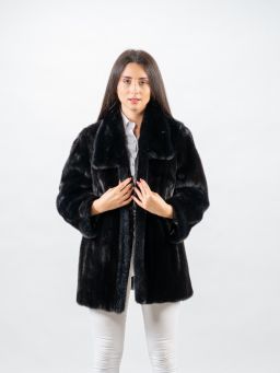 Golden Raccoon Fur Coat