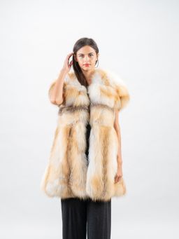 Golden Raccoon Fur Coat