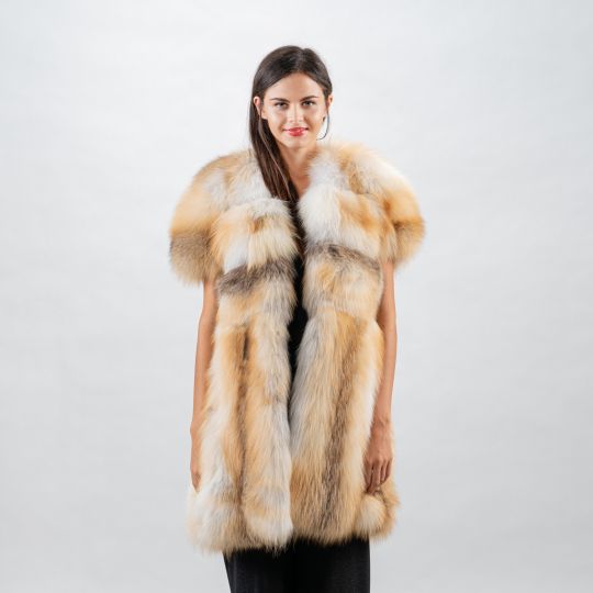 Golden Raccoon Fur Coat