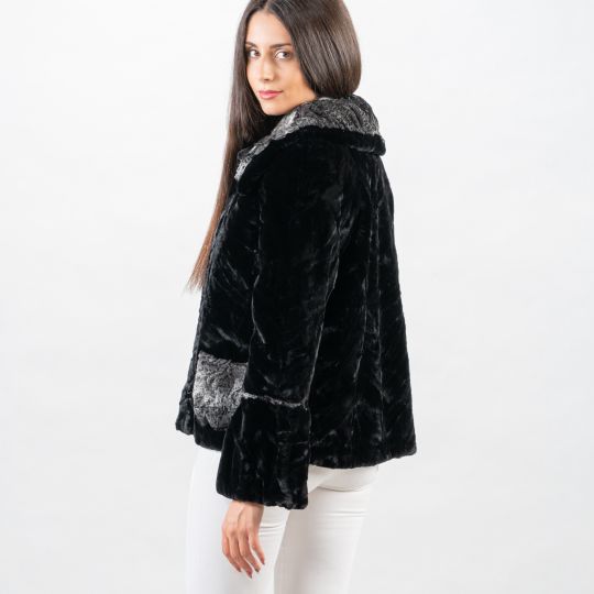 Golden Raccoon Fur Coat