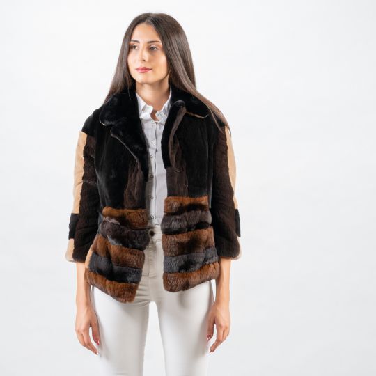 Golden Raccoon Fur Coat