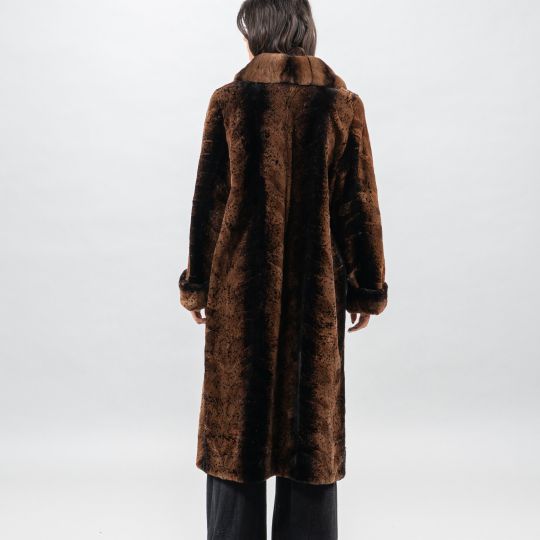 Golden Raccoon Fur Coat