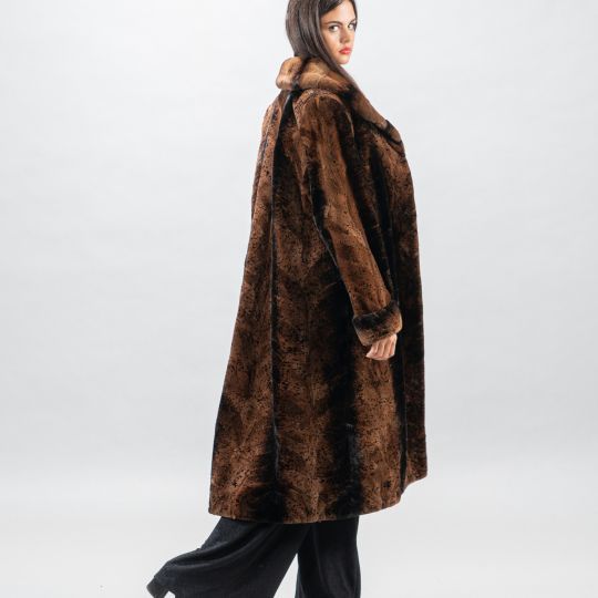 Golden Raccoon Fur Coat