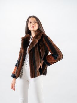 Golden Raccoon Fur Coat