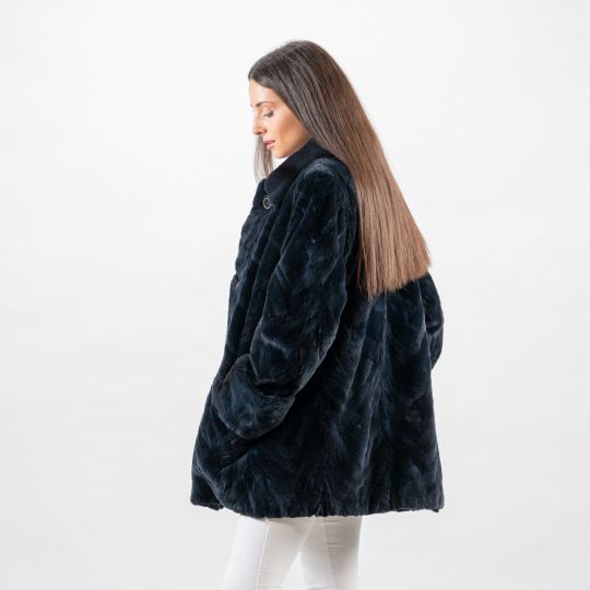 Velvet Mink Fur Jacket