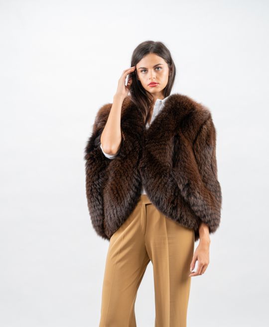 Special Brown Fox Fur Stole