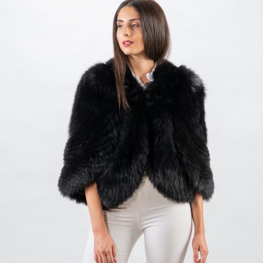 Special Black Fox Fur Stole