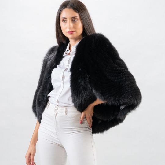 Special Black Fox Fur Stole