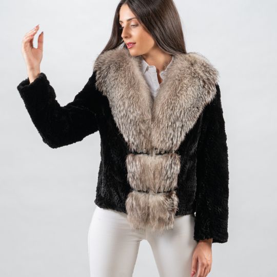 Velvet Mink Fur Jacket