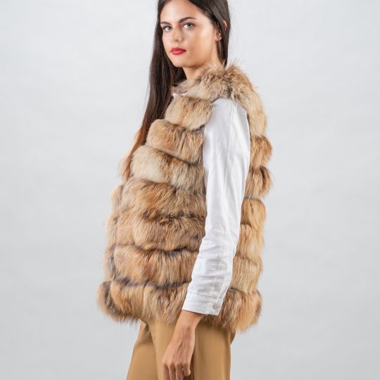 Golden Iceland Fox Fur Vest