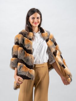 Grey Fox Fur Cape