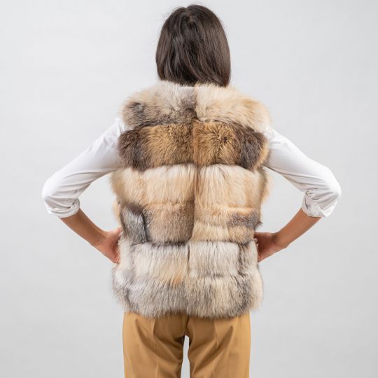 Special Fawn Light Fox Fur Vest