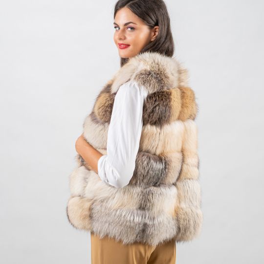 Special Fawn Light Fox Fur Vest