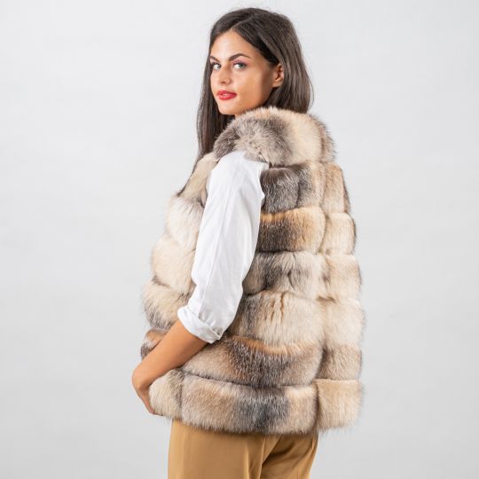 Special Fawn Light Fox Fur Vest