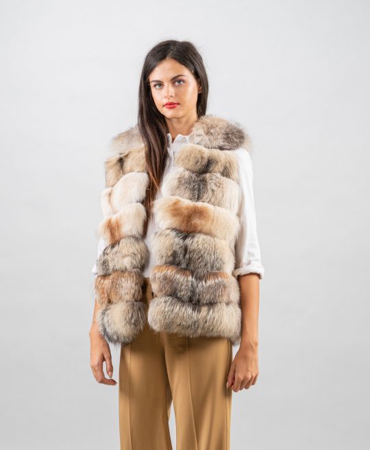 Special Fawn Light Fox Fur Vest