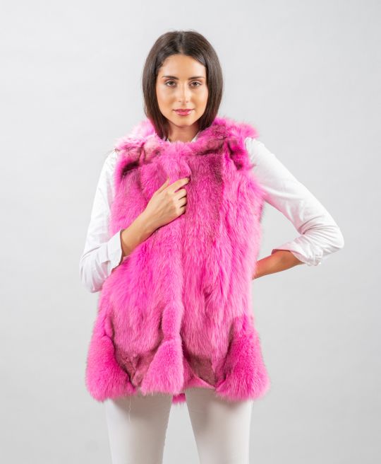 Special Fawn Light Fox Fur Vest