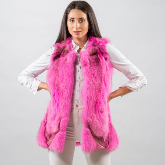 Special Fawn Light Fox Fur Vest