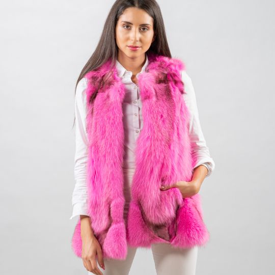 Special Fawn Light Fox Fur Vest