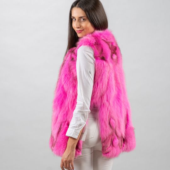 Special Fawn Light Fox Fur Vest