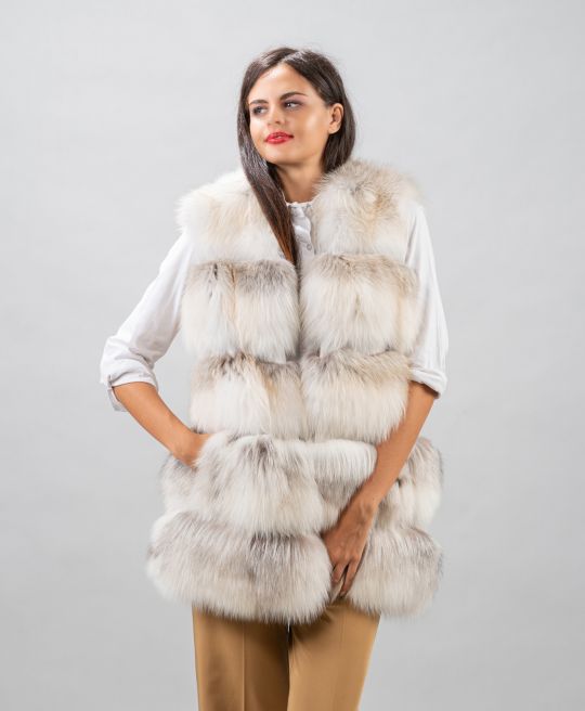 Special Fawn Light Fox Fur Vest