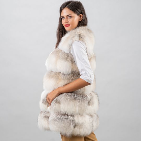 Special Fawn Light Fox Fur Vest