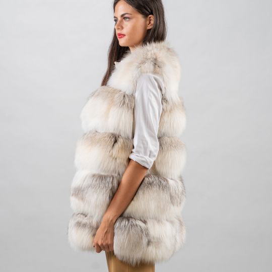 Special Fawn Light Fox Fur Vest