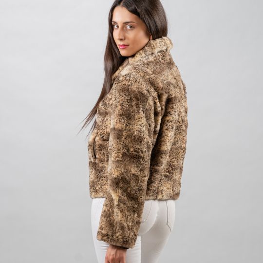 Geschorene Platinum Arcticfuchs KurzeJacke