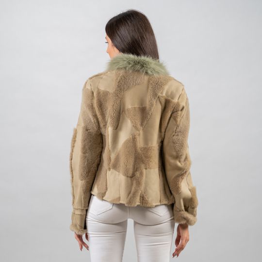 Khaki Sheepskin Jacket