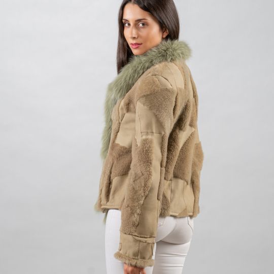 Khaki Sheepskin Jacket