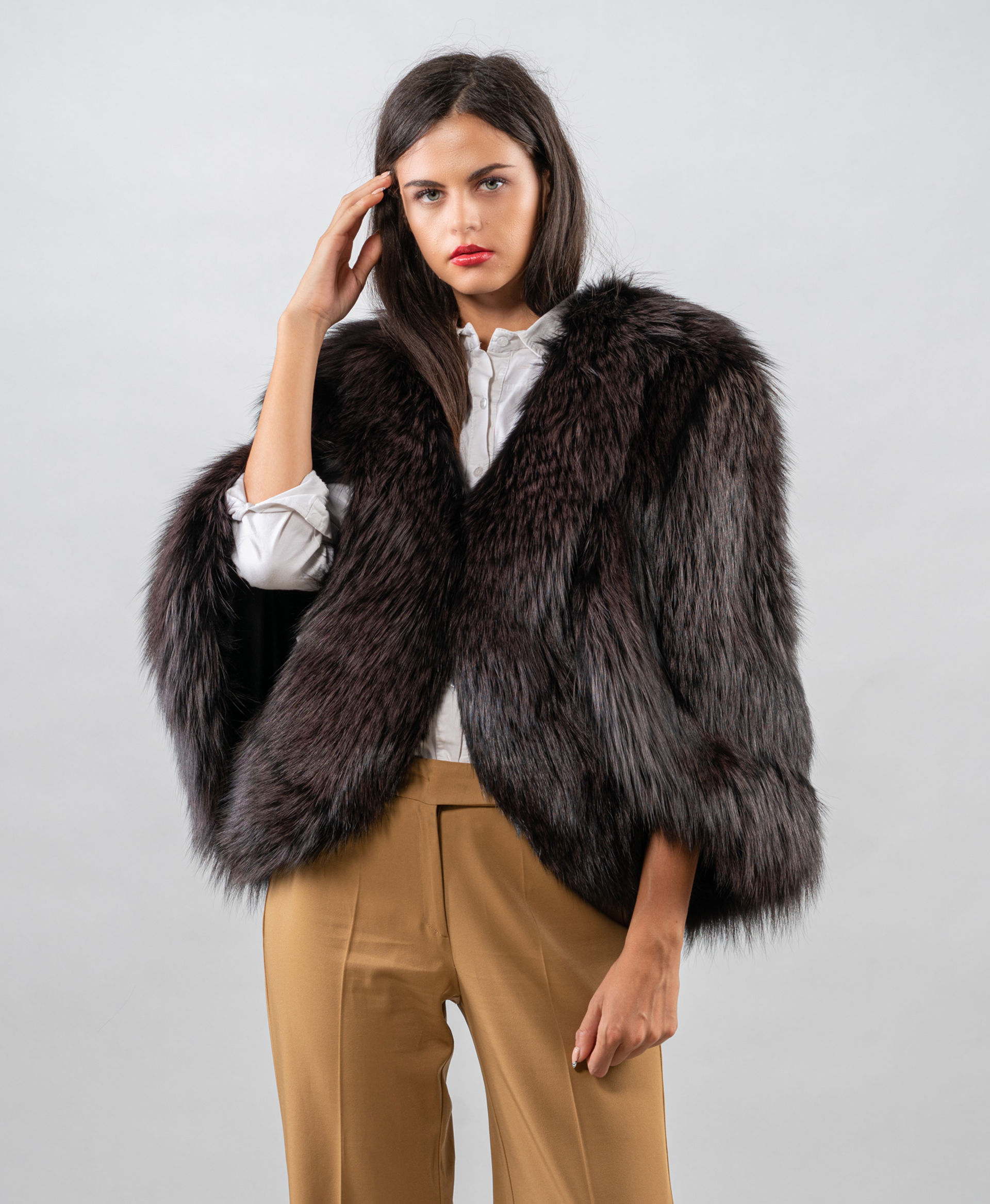 Fox hot sale fur cape