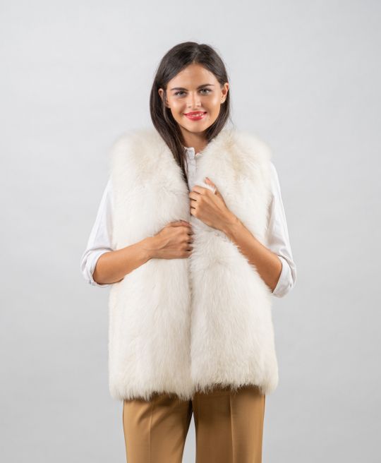 Bridal Fox Fur Vest