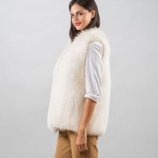 Bridal Fox Fur Vest