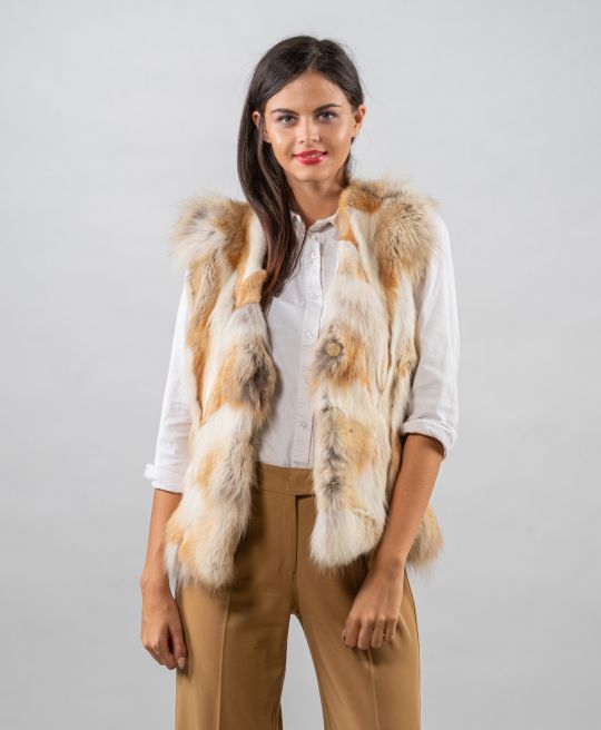 Real Coyote Fur Vest