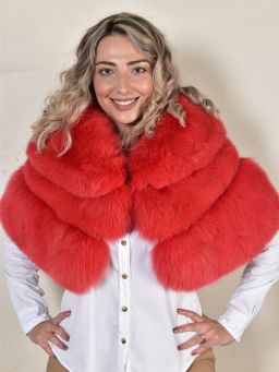 Light Pink Fox Fur Vest