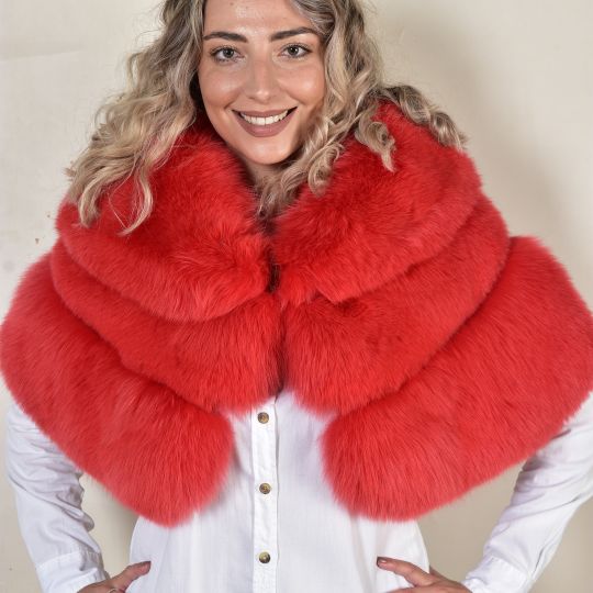 Light Pink Fox Fur Vest