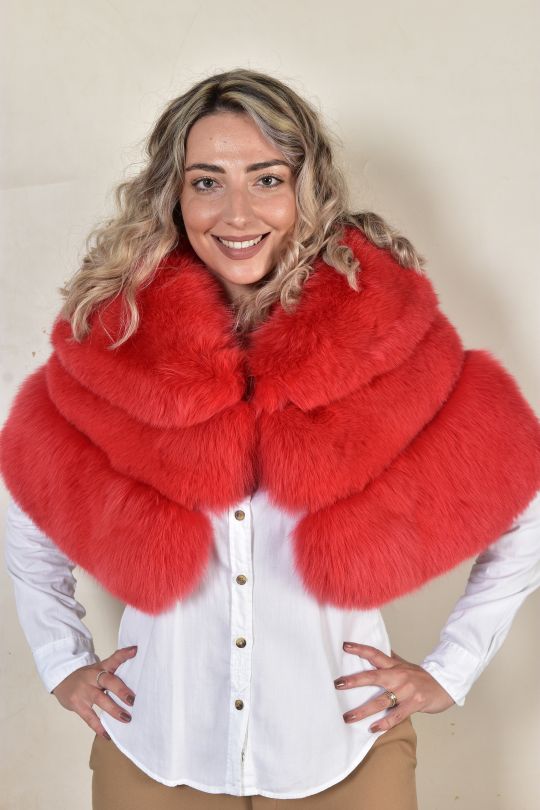 Light Pink Fox Fur Vest