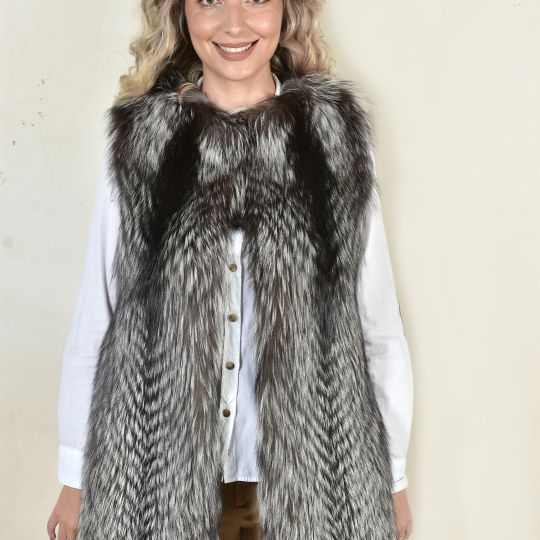 Light Pink Fox Fur Vest