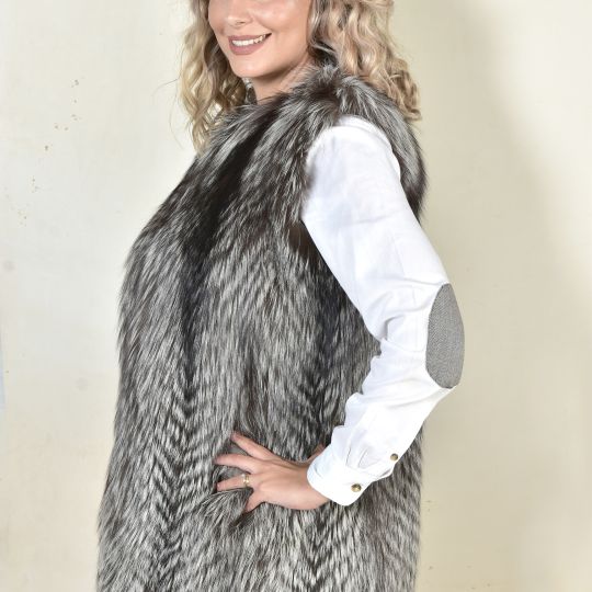 Light Pink Fox Fur Vest