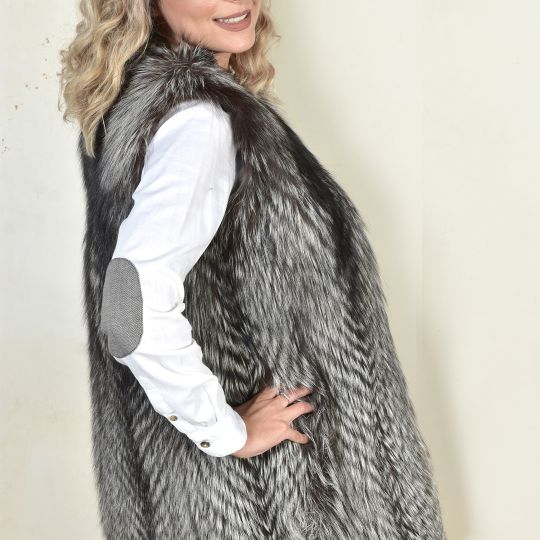 Light Pink Fox Fur Vest