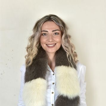 Light Pink Fox Fur Vest