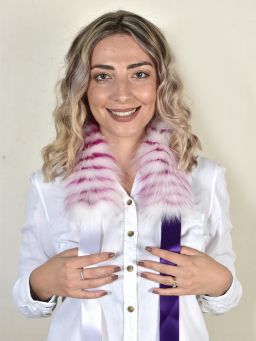 Light Pink Fox Fur Vest