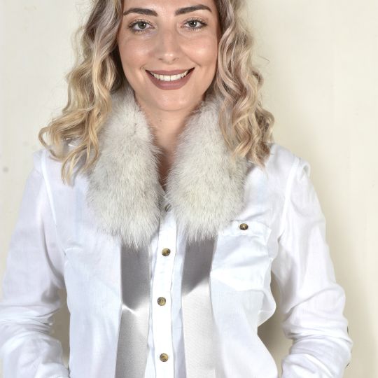 Light Pink Fox Fur Vest