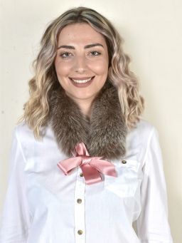 Light Pink Fox Fur Vest