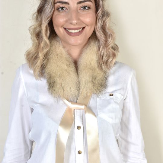 Light Pink Fox Fur Vest