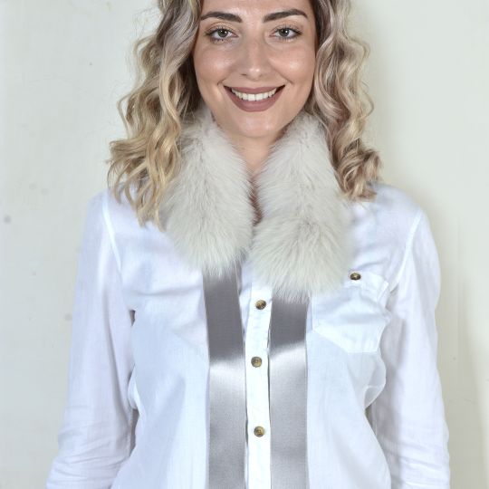 Light Pink Fox Fur Vest