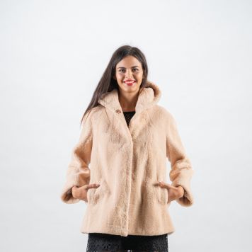 Light Pink Fox Fur Vest